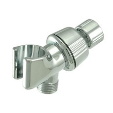 Kingston Brass K170A8 Designer Trimscape Showerscape 핸드헬드 샤워 벽 마운트 브래킷 호스 콘센트 포함 브러시드 니켈 9.5 x 5, 광택 크롬, 1
