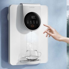 스마트 대형 화면이 있는 가정용 정수기 벽걸이형 온수 디스펜서, 영국, 하얀색