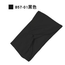 子甄彣璟 交叉頭帶 吸汗止汗運動髮帶 束髮圈 跑步瑜珈健身適用, 1個, B57-黑色