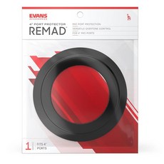 Evans REMAD 베이스 드럼 공진 헤드용 포트 홀 프로텍터 10.2cm(4인치)