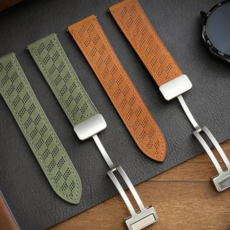 갤럭시워치7 40mm 44mm 마그네틱 버클 가죽밴드 스트랩 시계줄_WFFKOKS