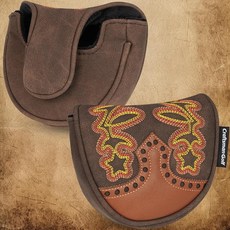 Craftsman 골프 Cowboy Western 레트로 브라운 내구성 있는 헤드커버 헤드 커버 우드 및 드라이버 하이브리드 여행용 프로텍터 그외 각종 372726, OZ.1i HS 퍼터 커버