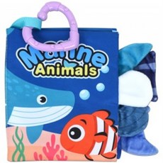 오즈토이 유아용 코르토 컬러 헝겊 꼬리 촉감책 바다생물 66529a-1 초점책 신생아 완구