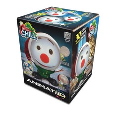 ANIMAT3D Mr. Chill 말하는 애니메이션 눈사람 프로젝터 및 스피커 내장 플러그 앤 플레이, ANIMAT3D Mr. Chill 말하는 애니메이션 눈