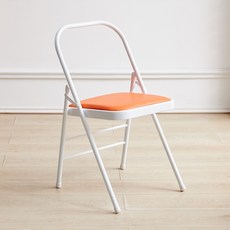 홈트 필라테스 운동기구 요가 티칭 체어 접이식, 주황색 요가 의자 1.5 두께, 1개