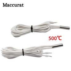 Macurat 3D 프린터 부품 가열 튜브 세라믹 카트리지 히터 Mk8 Cr10 Ender 3 E3D V6 HotEnd J-Head용 6*20mm 12V 24V 70W, 1M Cable 12V70W 2PCS