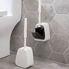 화장실 변기 부착식 세척 청소 솔 거치대 욕실 69676pc 1(ea)