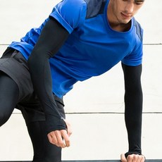 Wildland 荒野 中性開洞抗UV透氣袖套 W1801 黑色 S-2XL, 1個, XL