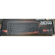 JAWIN JW200 USB有線鍵鼠組 鍵盤滑鼠組，有線連接穩定可靠，操作流暢自如，提升工作效率, Black, Standard(Full-size)