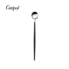 Cutipol GOA系列 21cm 攪拌匙 葡萄牙手工餐具, 黑柄, 1個