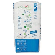 BEBECOUCHES 기저귀 사이즈 6 Eco-Friendly Baby Diapers Size 6 (+) Bag of 44 Diapers, 1개, 6단계