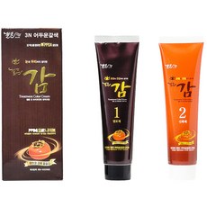 젤존 감 트리트먼트 칼라 크림 염색약 대용량, 3N 어두운갈색, 1개