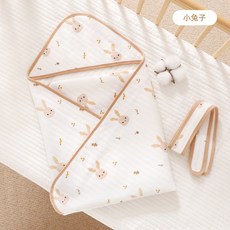 紗布包巾 連帽浴巾 鋪棉 (85x85cm)