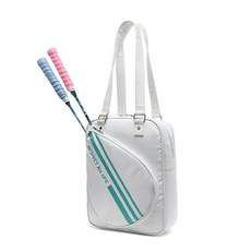 台灣出貨 羽球包2025新款羽毛球包女背包單肩3支裝斜挎手提羽毛球袋大容量韓版, 1個, ST103白綠色