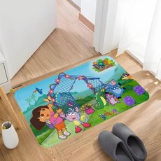 애니메이션 바닥 카펫 미끄럼 방지 물 흡수 긴 스트립 쿠션 침실 매트 웰컴 러그, A. z3