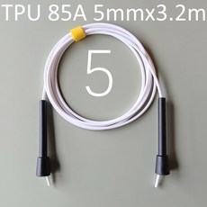 NEVERTOOLATE RA 모양 핸들 3 2미터 11피트 긴 속도 더블 언더 건너뛰기, 85A T 5mmx3 2m