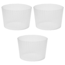 월간리빙 미끄럼 방지 실리콘 컵홀더 컵슬리브, 3개, 투명