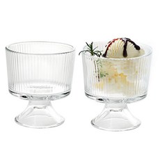 플리아 빙수 아이스크림볼 디저트볼 300ml, 2개, 투명