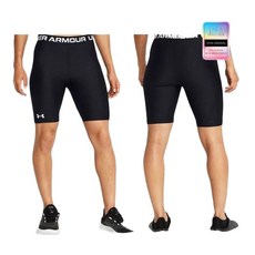 언더아머 여성 UA 반바지 HeatGear 바이크 쇼츠 팬츠 1384003-001 157715