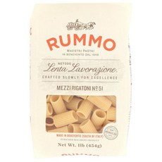 럼모 이탈리안 파스타 메찌 리가토니 51호 언제나 알 덴테 (16온스), 1개, 454g