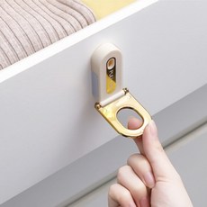 다용도 변기커버 도어 창문 서랍 링 핸들 손잡이, 3.화이트4개