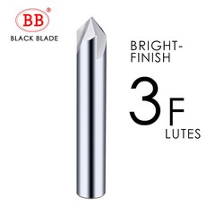 BB V 모양 카운터 싱크 밀링 커터 초경 모따기 디버링 가장자리 알루미늄 플라스틱 목재 DIY 도구 3mm 6mm 8mm 60 90 120 학위, BF2045, 60 Degree