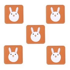 디엠몰 무타공 방문 충격방지 문닫힘방지, 5개, 토끼