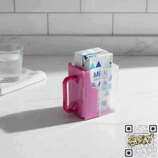 컴엔제이 어린이집 우유팩 홀더 휴대용 접이식 음료수 손잡이 주스팩, 1개, 상세페이지 참조