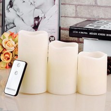 LED 캔들 라이트 촛불 취침 수유 무드등 리모콘 세트