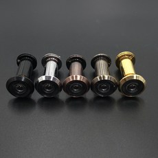 16mm 도어 뷰어 현관 안경 렌즈 외부 방범 보안 외시경 덮개 문, 1개, A_블랙