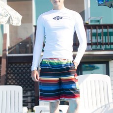 OVER NINE 情侶長袖防曬衣, 白色的