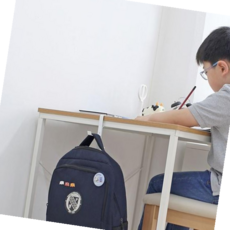 우과장몰 학생 필수템 공부방 학원 사무실 카페 2단 가방 백팩 헤드폰 모자 휴대용 행거 걸이 후크, 블랙