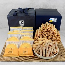 제주 한라봉 봄봄 과즐 전병 부직포 기념품 선물 세트, 1개, 180g