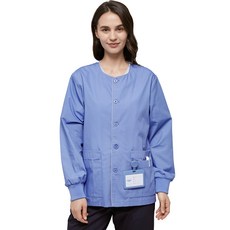 ANNO 긴팔 의료용 수술복 재킷 염소 방지 의료용 복장 간호사 외투 병원 의사 직원 유니폼 가을 겨울 수술복