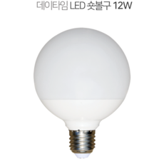 데이타임 컨버터내장형 LED 램프 숏타입 12W G95, 주백색, 2개