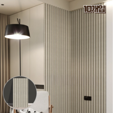 홈앤힐링 붙이는 폼벽지 시트지 인테리어 템바보드, 코지 화이트