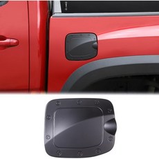 아운인시 차량 연료 캡 트림 커버 토요타 타코마 2016-2023 픽업 주유구 오일 가스 도어 스크래치 방지 뚜껑 장식용 ABS 외부 액세서리 5피트 적재함에만 적합 USA, Matte Black(ABS)