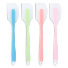 실리콘 주걱 세트 U2013 4피스 내열 안전 스틸 스테인리스 BPA 식품 듀티 도구 유연한 주방 포함 프리 그립 식기류 미끄럼 프리미엄 방지 심리스 등급 식기세척기 코어 헤비