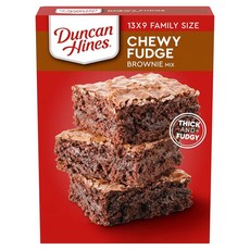 Duncan Hines 브라우니 믹스 쫀득한 퍼지, 519g, 1개