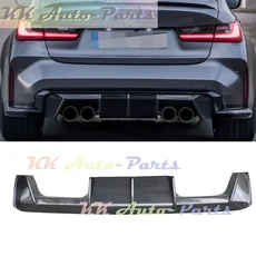 BMW M3 M4 G80 G82 세단 쿠페 카본 파이버 디퓨저 리어 범퍼 립 스포일러 스플리터 호환, 기본선택, M4 리어 스플리터