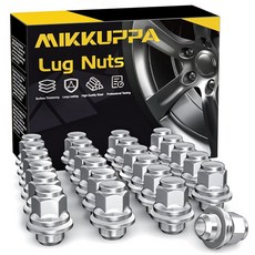 MIKKUPPA M12x1.25 러그 너트 20개 - 3.5cm(1.47인치) 13/16 육각 OEM 매그 와셔 스타일 공장 교체 크롬 러그 너트 닛산 인피니티 팩토리 휠용 교, M12X1.5-1.5" (38mm) Long, 24개, 실버