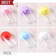 아이스크림바 케이스 9색 PVC 캐릭터 소품 보관함 수납통 픽앤코401, RB1364[보라] 열두개입x1봉