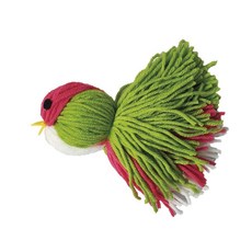 【Record】毛線小鳥貓咪玩具, 綠色(長15x寬12cm), 1個