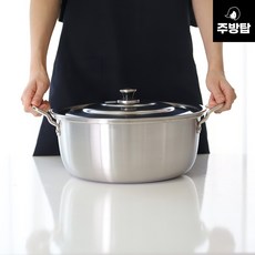 스텐 통삼중 국솥 IH 인덕션 냄비 대용량 곰솥 업소용 곰국 육수통 학교 급식, 1개, 5호, 32cm