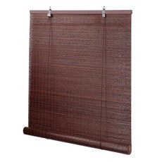 내부 창문용 대나무 블라인드 실내 창문용 설치가 쉬운 대나무 블라인드 실내 창문 및 실외 파티오용 맞춤형 롤러 쉐이드 너비 88.9cm x 높이 215.9cm(35 x 8