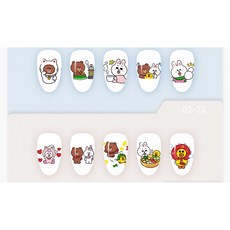 熊大與兔兔 穿戴甲 短方圓, 1個, M,透白
