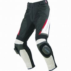 KOMINE摩托車褲，耐磨透氣，反光安全設計，舒適騎行體驗, 白黑