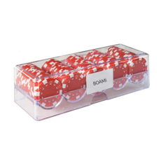 보아미 국제규격 컬러칩 아크릴케이스100P, 레드아크릴100P, 1개