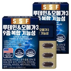 순수식품 루테인 오메가3 2박스(60정) 2개월분, 30정, 2개