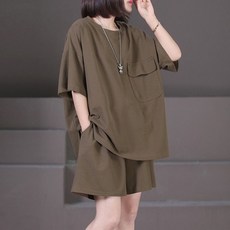 大尺碼套裝 珠地棉大碼女裝時尚套裝2025夏季新品寬鬆遮肉顯瘦短褲休閒兩件套 S-8XL